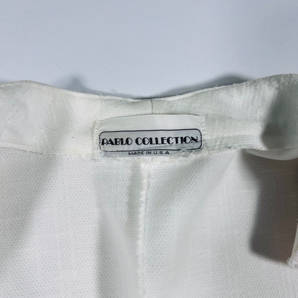 Vintage Pablo Collection 14P White Skirt Suit Embroidered Blazer Made USA - Picture 7 of 10